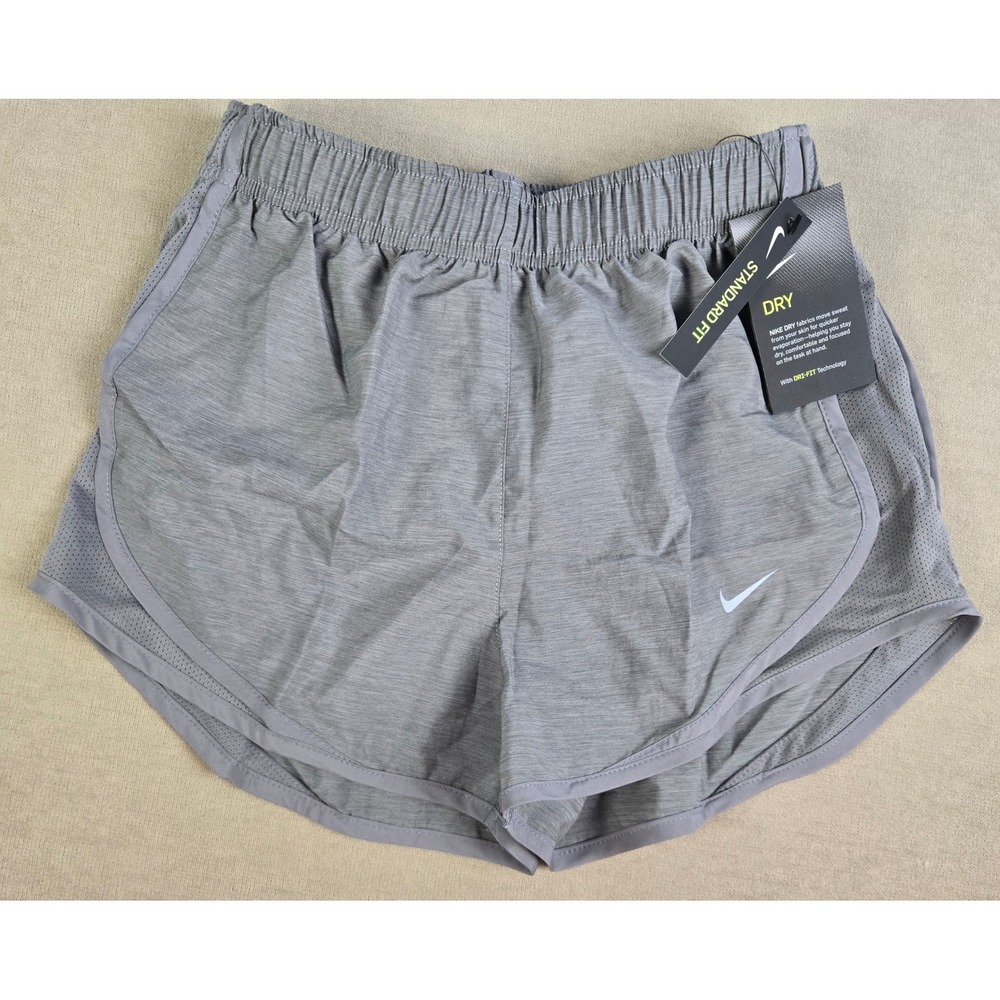 Nike Dri-FIT Womens Running‎ Shorts XS Gray Standard Fit Dry Technology